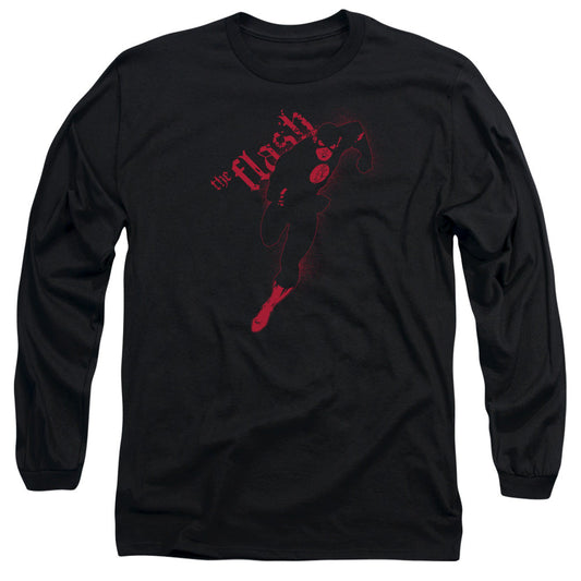 Justice League Flash Darkness Mens Long Sleeve Shirt Black Officially Licensed