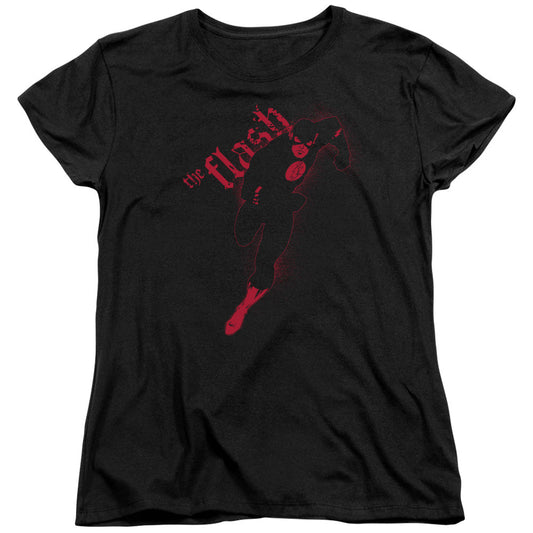 Justice League Flash Darkness Womens T Shirt Black Officially Licensed