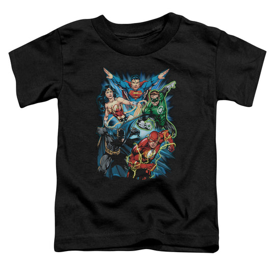 Justice League Jl Assemble Toddler Kids Youth T Shirt Black Officially Licensed