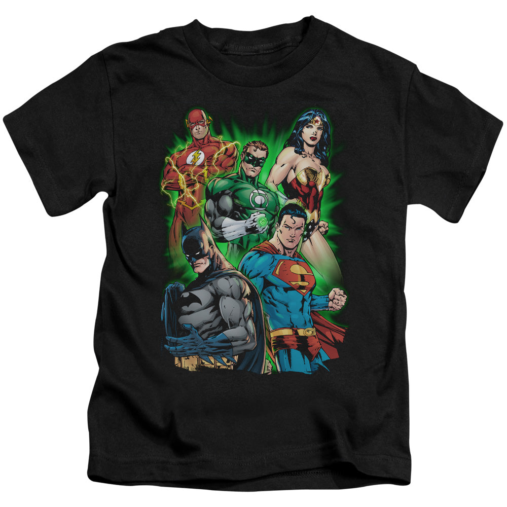 Justice League Will Power Juvenile Kids Youth T Shirt Black Officially Licensed