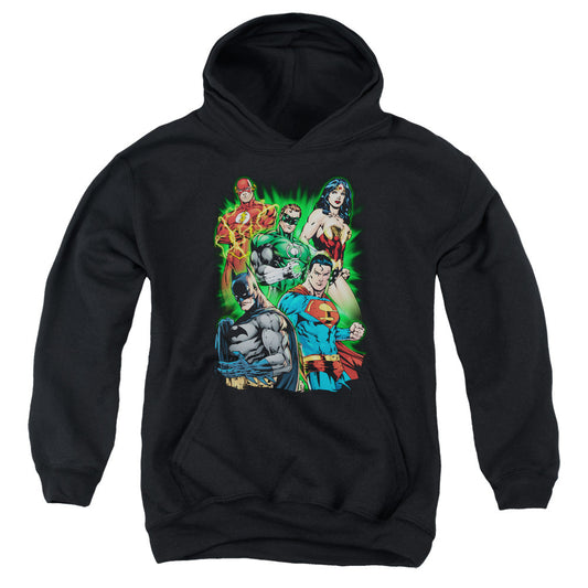 Justice League Will Power Kids Youth Hoodie Black Officially Licensed