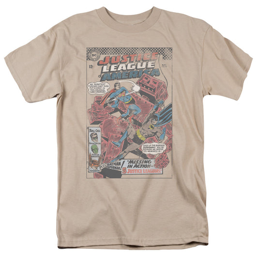 Justice League Of America Cube Creature Mens T Shirt Sand Officially Licensed