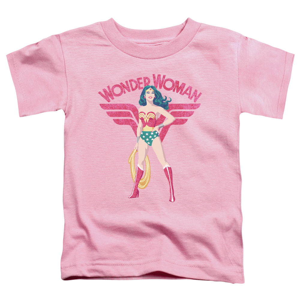 Justice League Ww Sparkle Toddler Kids Youth T Shirt Pink Officially Licensed