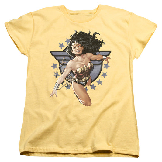 Justice League Ww All Star Womens T Shirt Banana Officially Licensed