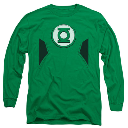 Justice League Of America New Gl Costume Mens Long Sleeve Shirt Kelly Green Officially Licensed