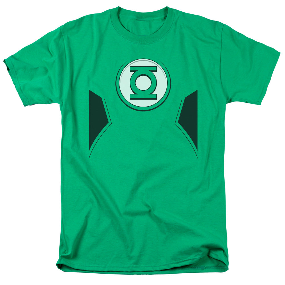 Justice League Of America New Gl Uniform Mens T Shirt Kelly Green Officially Licensed