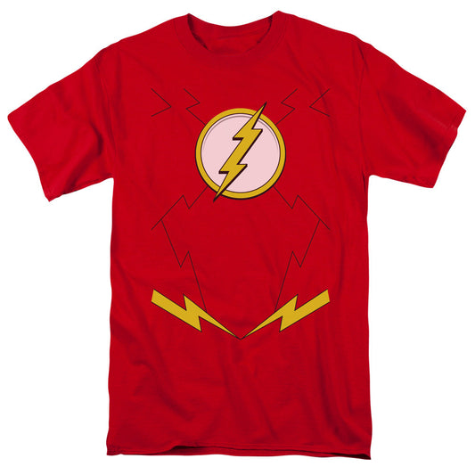 Justice League Of America New Flash Costume Mens T Shirt Red Officially Licensed