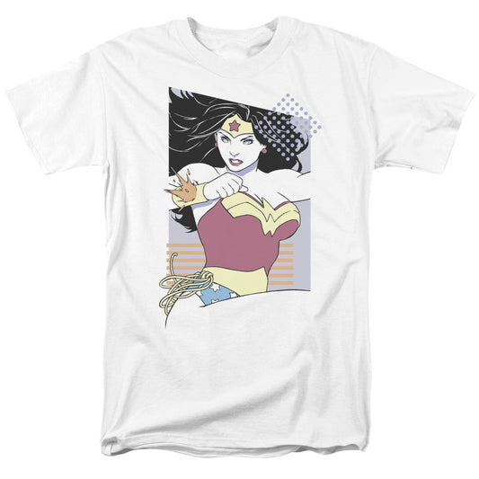 Justice League Of America Ww 80S Minimal Mens T Shirt White Officially Licensed