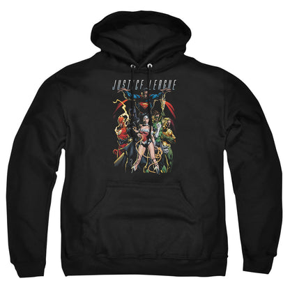 Justice League Of America Dark Days Mens Hoodie Black Officially Licensed