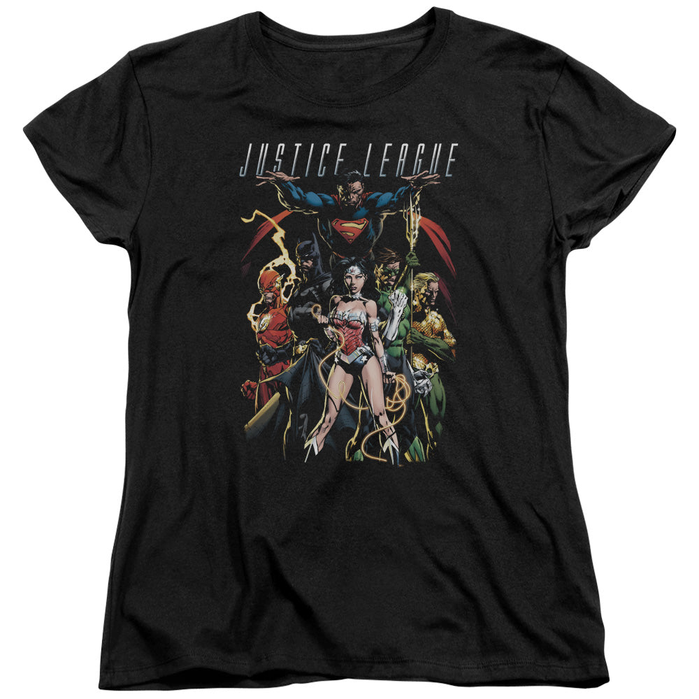 Justice League Dark Days Womens T Shirt Black Officially Licensed