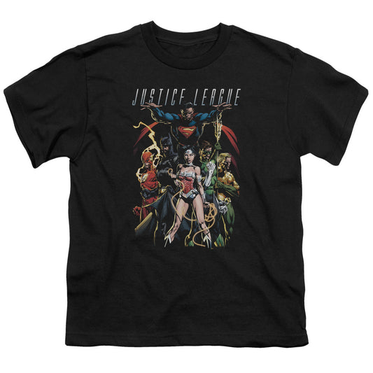 Justice League Dark Days Kids Youth T Shirt Black Officially Licensed