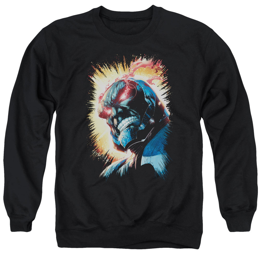 Justice League Of America Darkseid Is Mens Crewneck Sweatshirt Black Officially Licensed