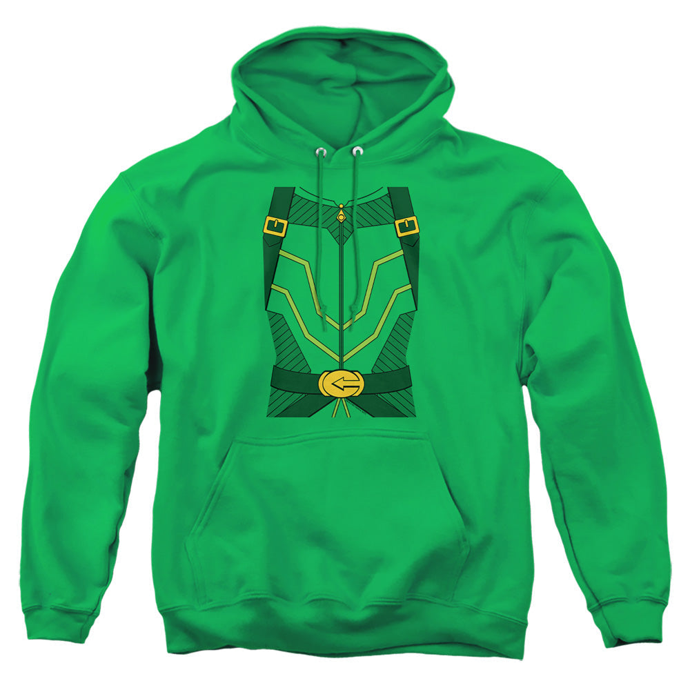 Justice League Of America Arrow Uniform Mens Hoodie Kelly Green Officially Licensed