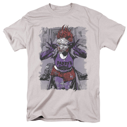 Justice League Jokers Daughter Mens T Shirt Silver Officially Licensed