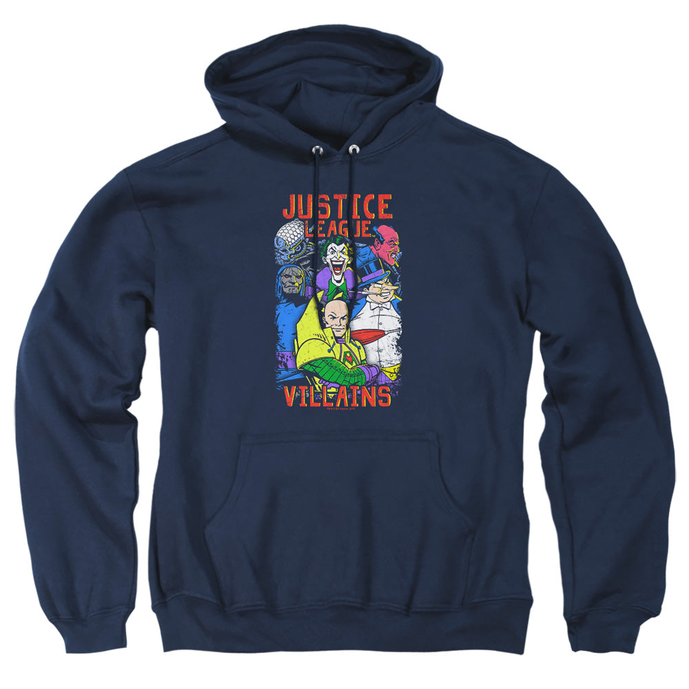 Justice League Of America Villains Mens Hoodie Navy Officially Licensed
