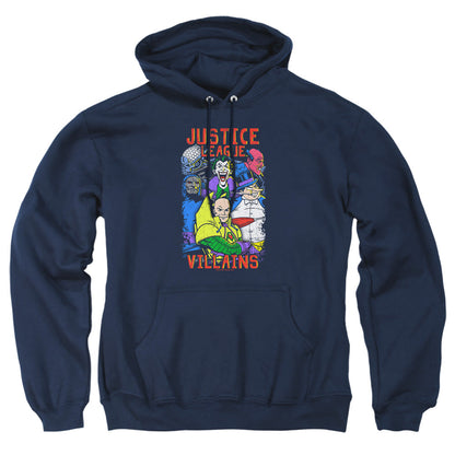Justice League Of America Villains Mens Hoodie Navy Officially Licensed