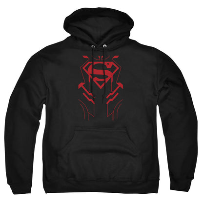 Justice League Of America Superboy Mens Hoodie Black Officially Licensed