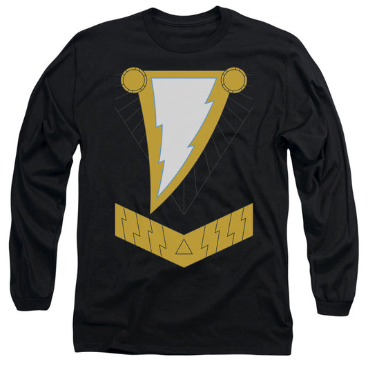 Justice League Black Adam Mens Long Sleeve Shirt Black Officially Licensed