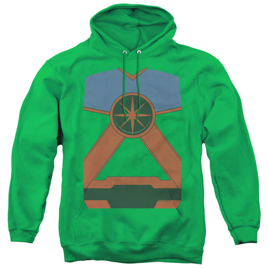 Justice League Martian Mh Mens Hoodie Kelly Green Officially Licensed