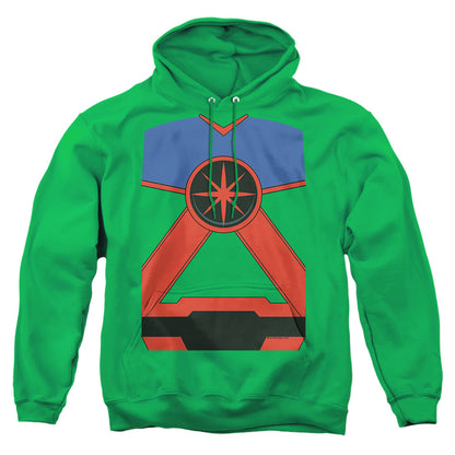 Justice League Of America Martian Mh Mens Hoodie Kelly Green Officially Licensed