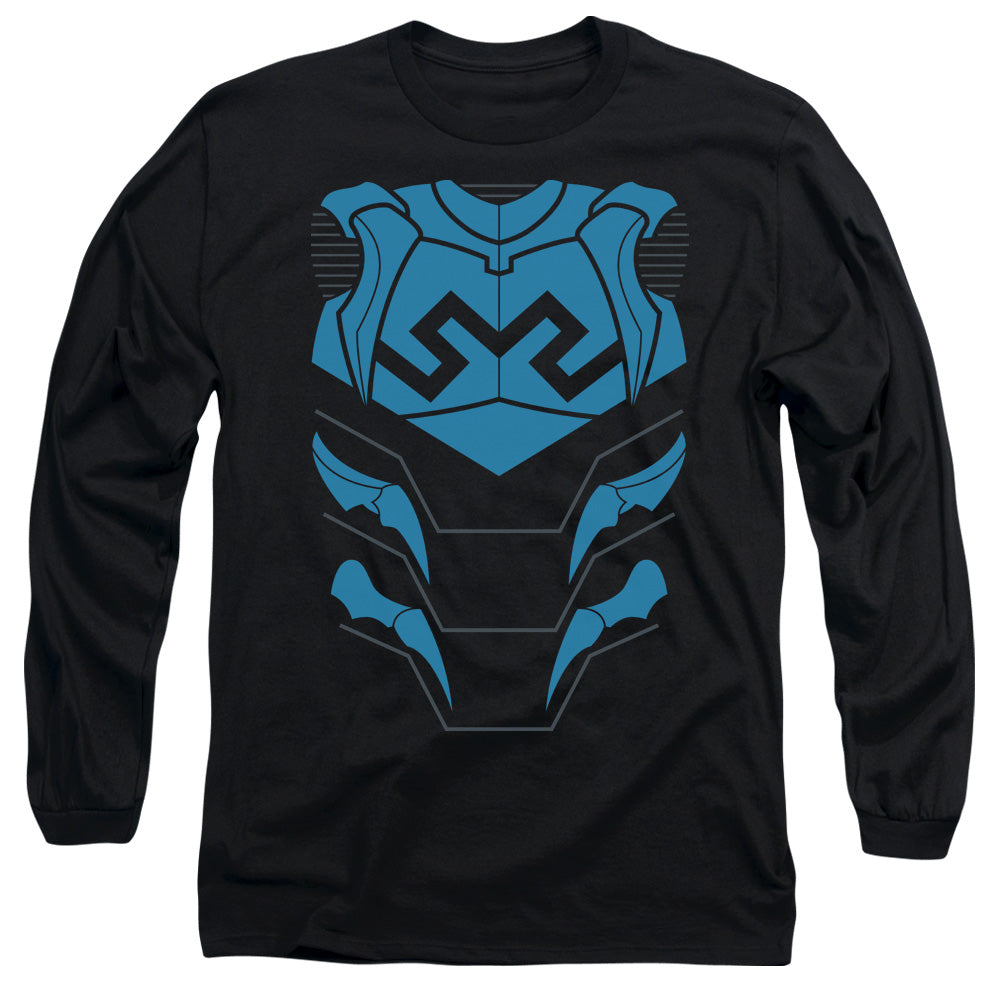 Jla Blue Beetle Mens Long Sleeve Shirt Black Officially Licensed