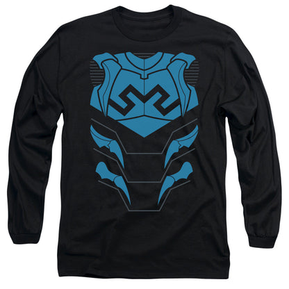 Jla Blue Beetle Mens Long Sleeve Shirt Black Officially Licensed