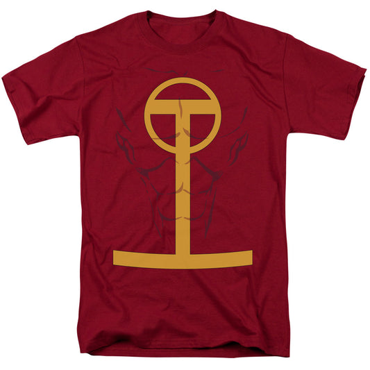 Jla Red Tornado Mens T Shirt Cardinal Officially Licensed