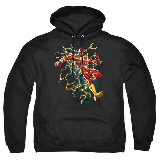 Justice League Of America Electric Death Mens Hoodie Black Officially Licensed