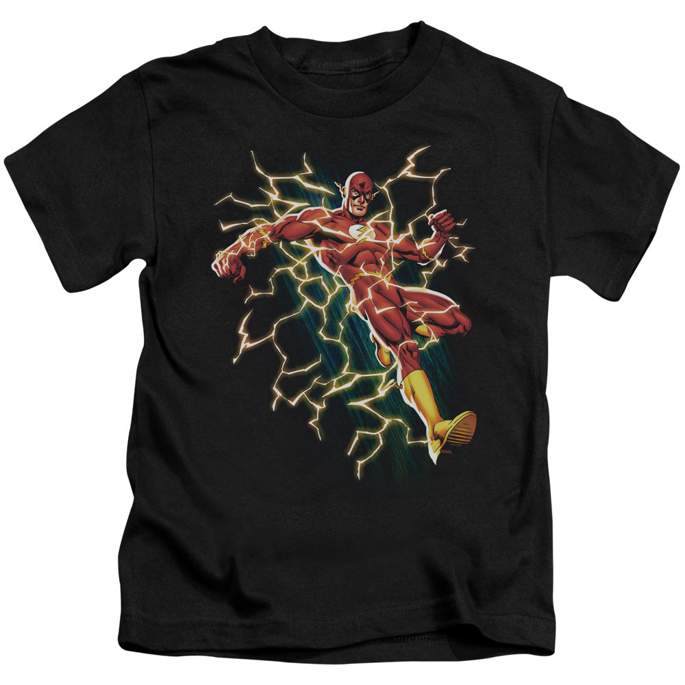Justice League Electric Death Juvenile Kids Youth T Shirt Black Officially Licensed