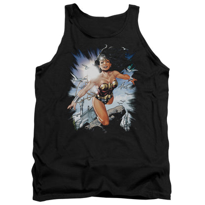 Justice League Of Themyscira Mens Tank Top Shirt Black Officially Licensed