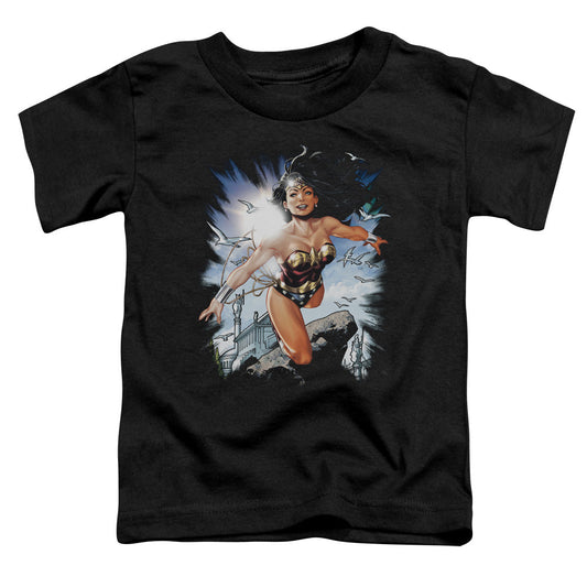 Justice League of Themyscira Toddler Kids Youth T Shirt Black Officially Licensed