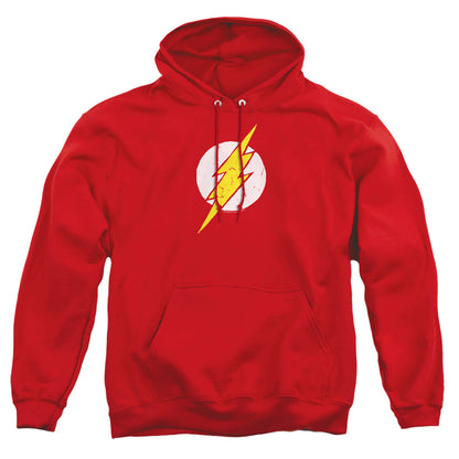 Justice League Of America Rough Flash Mens Hoodie Red Officially Licensed