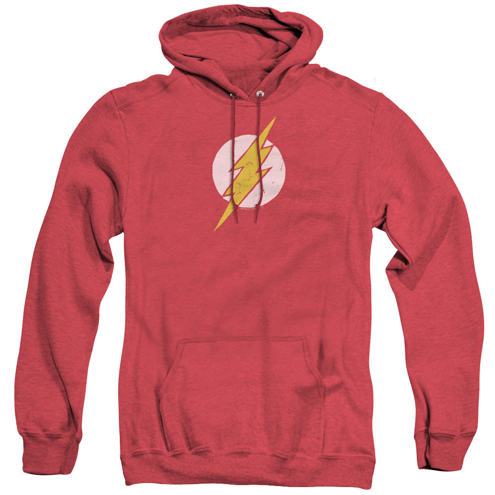 Justice League Rough Flash Heather Mens Hoodie Red Officially Licensed