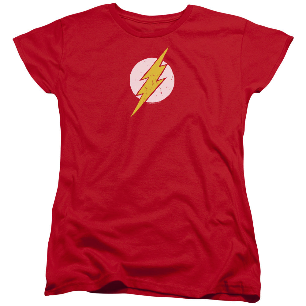 Justice League Rough Flash Womens T Shirt Red Officially Licensed