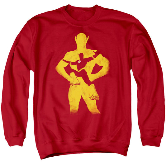 Justice League Flash Knockout Mens Crewneck Sweatshirt Red Officially Licensed