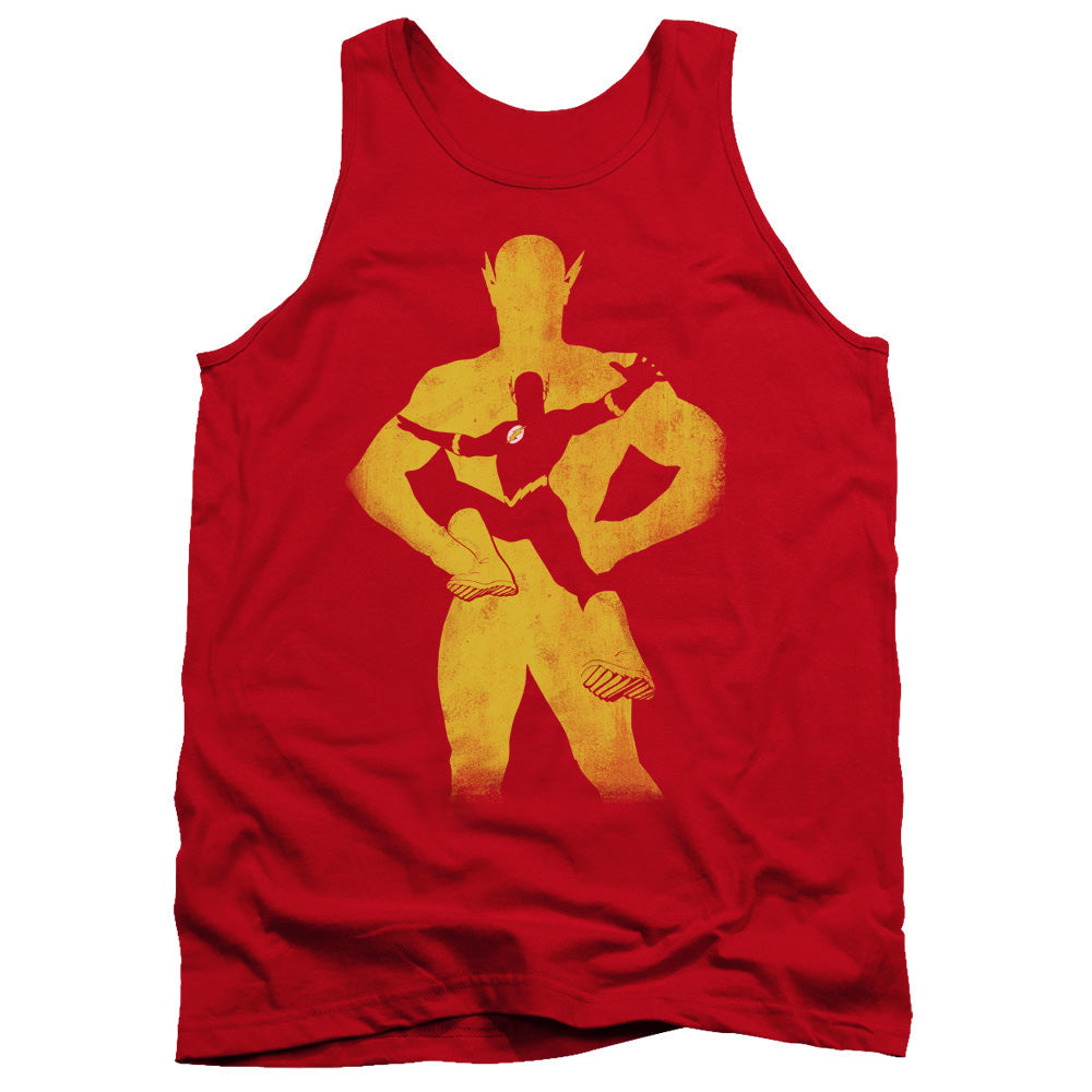 Justice League Flash Knockout Mens Tank Top Shirt Red Officially Licensed
