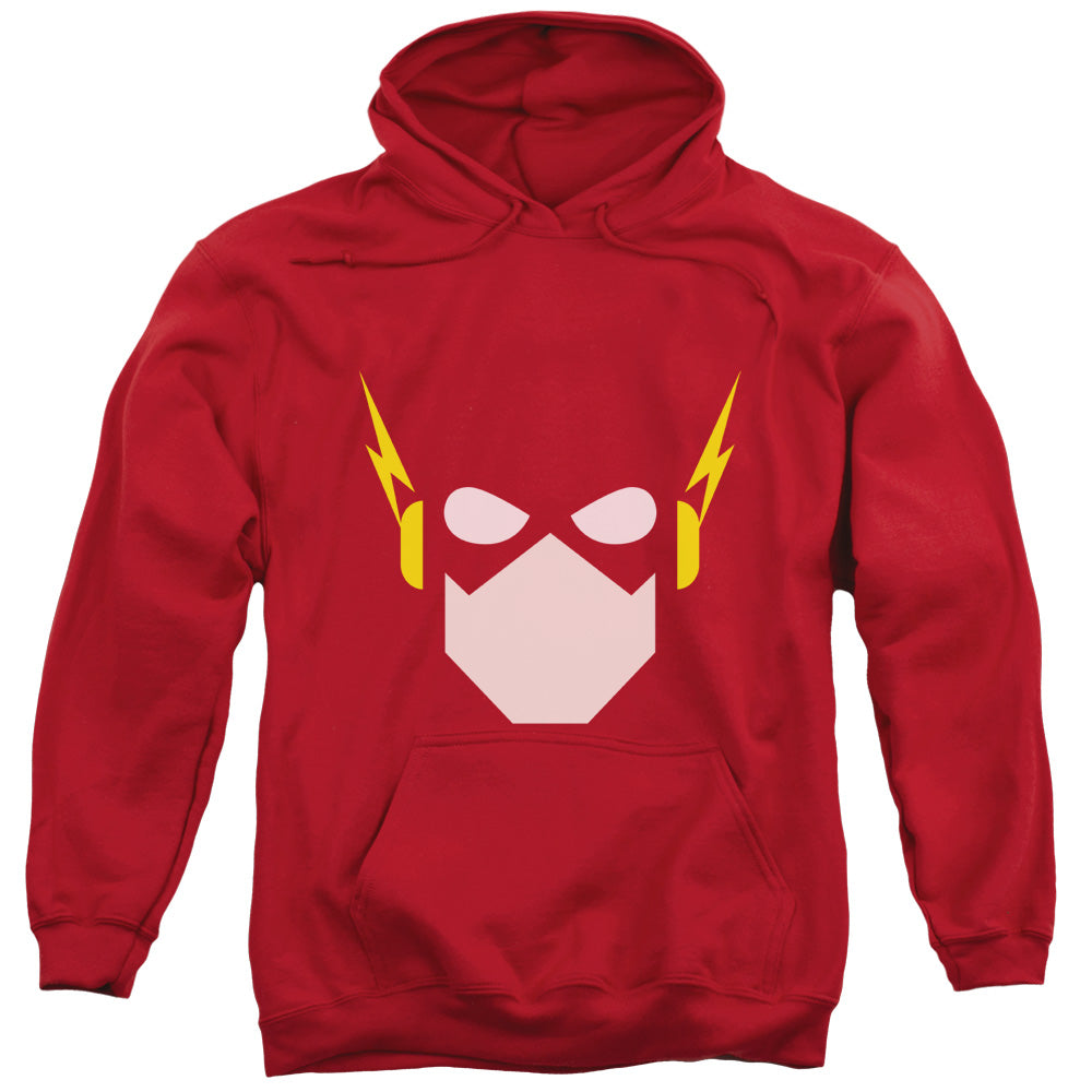 Justice League Flash Head Mens Hoodie Red Officially Licensed