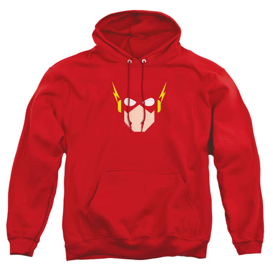 Justice League Of America Flash Head Mens Hoodie Red Officially Licensed