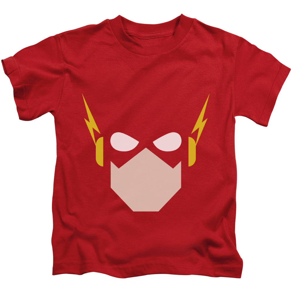 Justice League Flash Head Juvenile Kids Youth T Shirt Red Officially Licensed