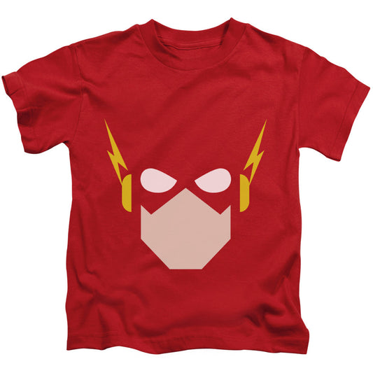 Justice League Flash Head Juvenile Kids Youth T Shirt Red Officially Licensed