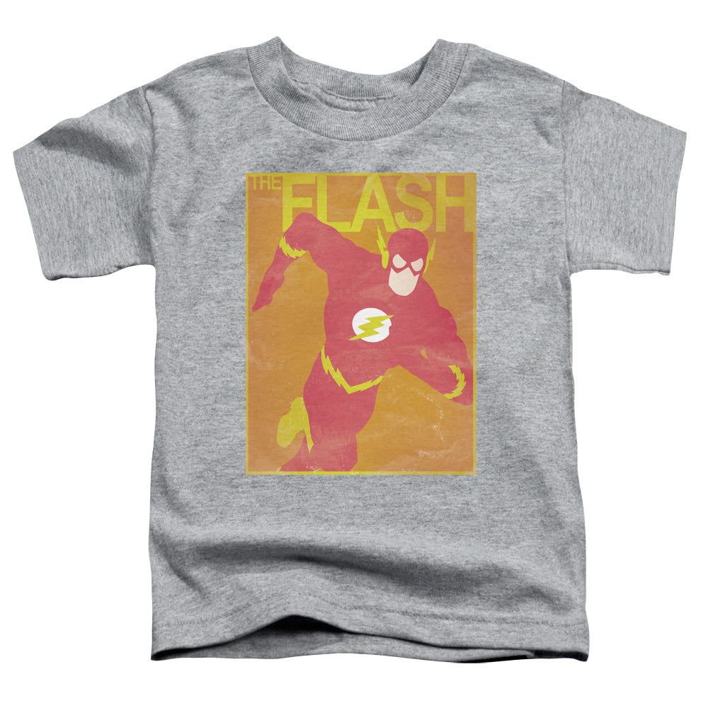 Justice League Simple Flash Poster Toddler Kids Youth T Shirt Athletic Heather Officially Licensed