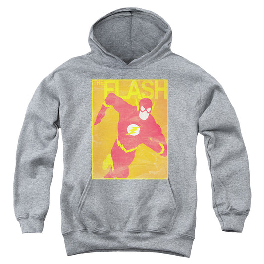 Justice League Simple Flash Poster Kids Youth Hoodie Heather Officially Licensed