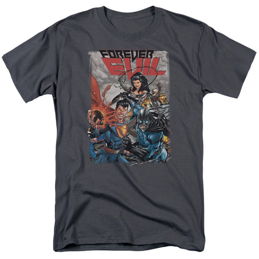 Justice League Of America Crime Syndicate Mens T Shirt Charcoal Officially Licensed