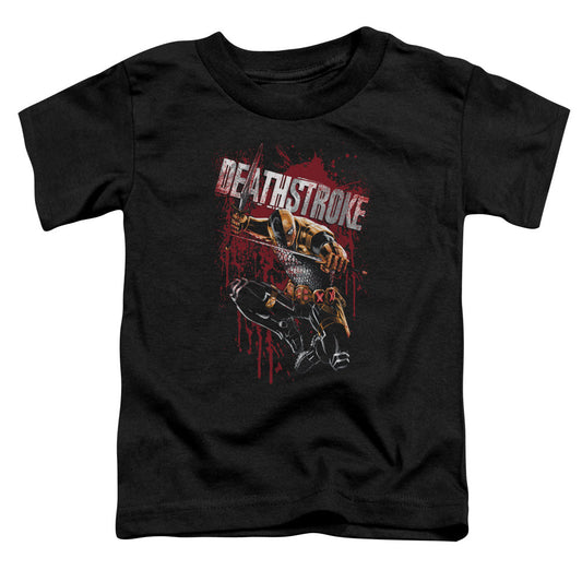 Justice League Blood Splattered Toddler Kids Youth T Shirt Black Officially Licensed