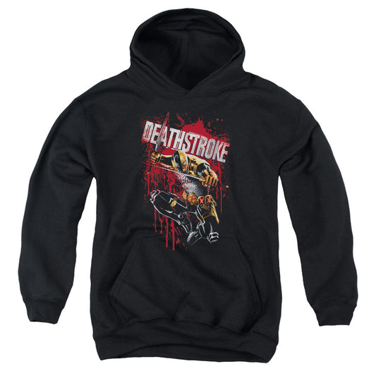 Justice League Blood Splattered Kids Youth Hoodie Black Officially Licensed