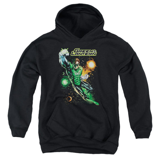 Justice League Galactic Guardian Kids Youth Hoodie Black Officially Licensed