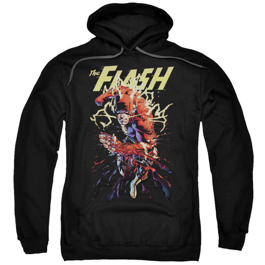 Justice League Ripping Apart Mens Hoodie Black Officially Licensed