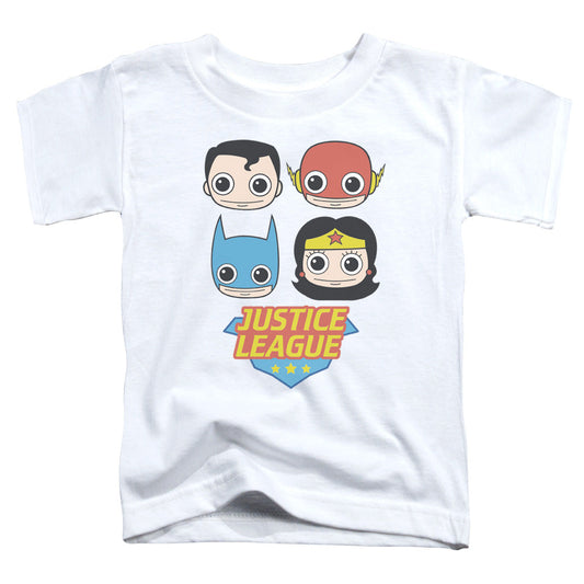 Justice League Lil League Toddler Kids Youth T Shirt White Officially Licensed