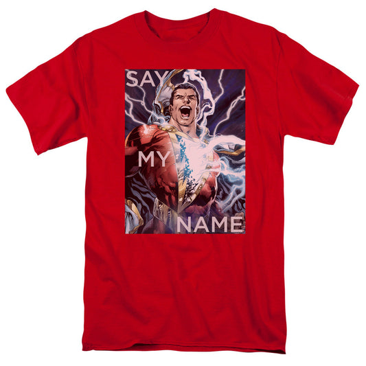 Justice League Of America Say My Name Mens T Shirt Red Officially Licensed