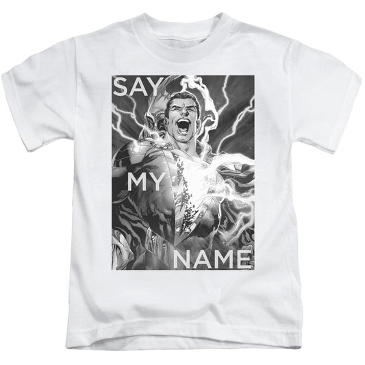 Justice League Say My Name Juvenile Kids Youth T Shirt White Officially Licensed